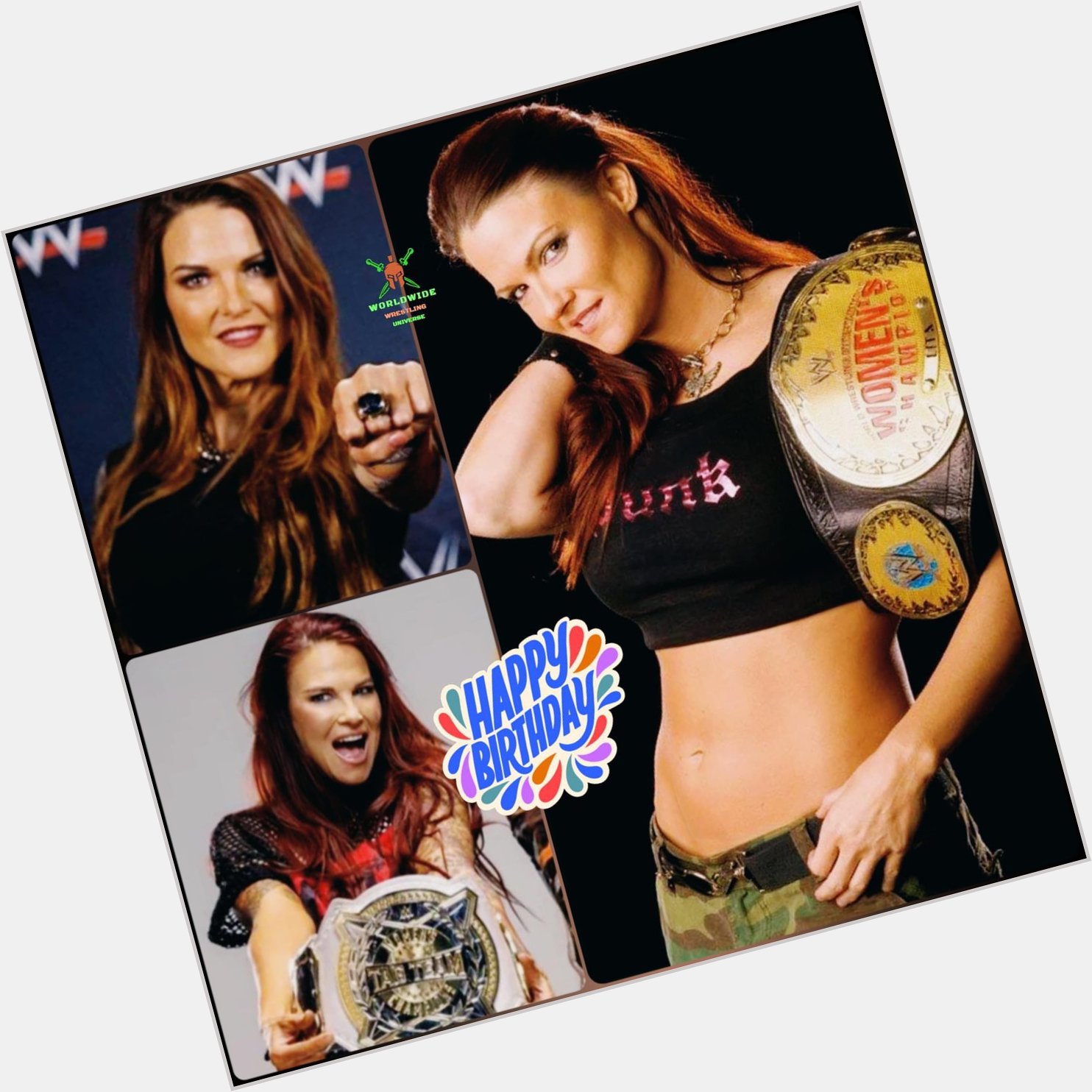 Happy Birthday to Lita      It was great to see her as a Champion one last time    