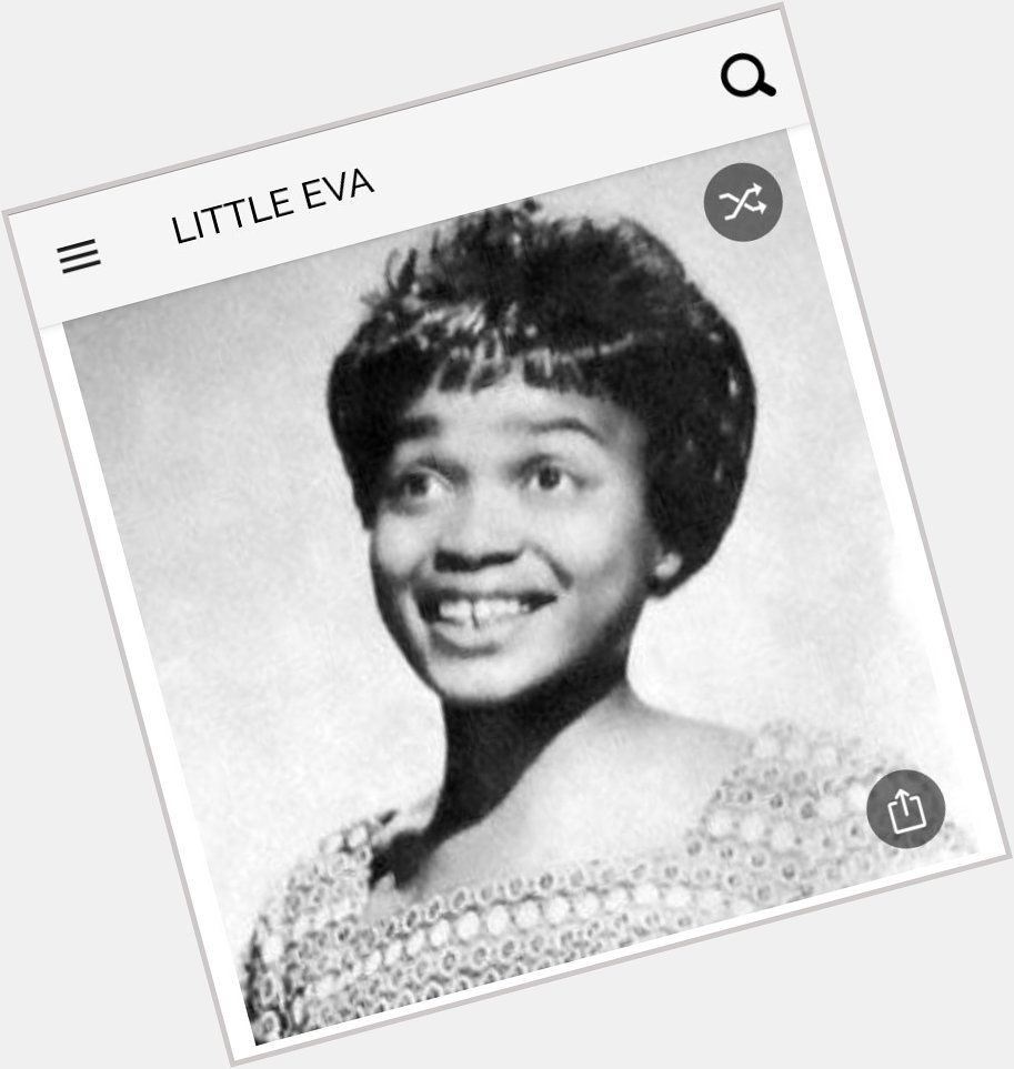 Happy birthday to this great singer who sang Loco motion. Happy birthday to Little Eva 