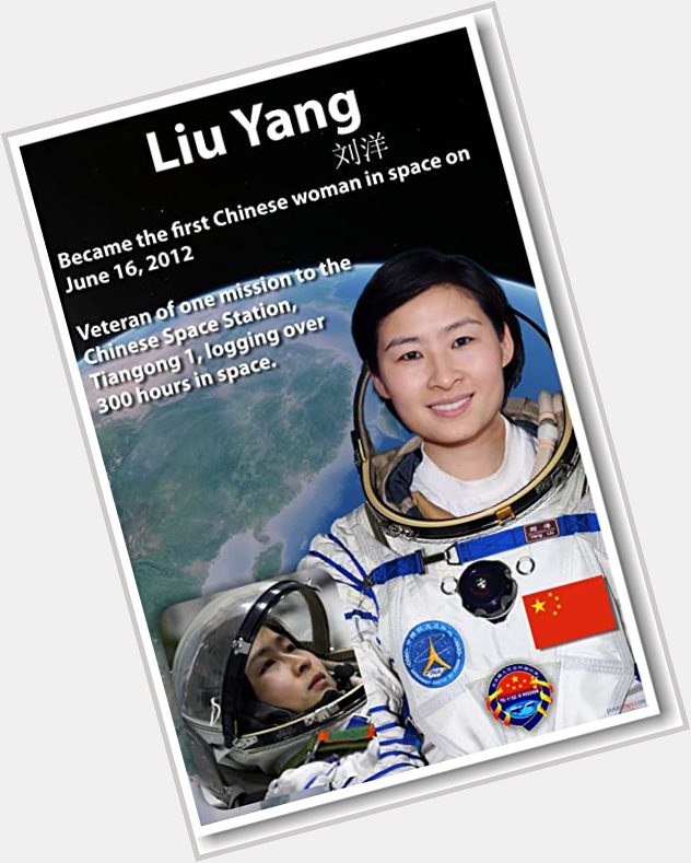 October 6:Happy 44th birthday to astronaut,Liu Yang(\"first Chinese woman in space\") 