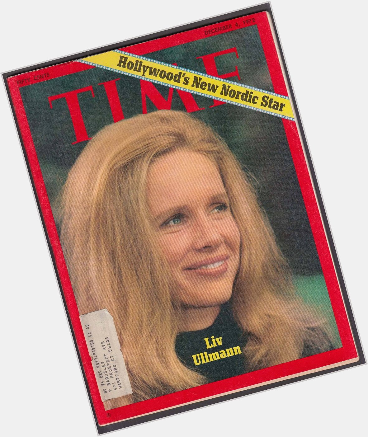 Happy Birthday, Liv Ullmann! On the cover of TIME, December 1972. 