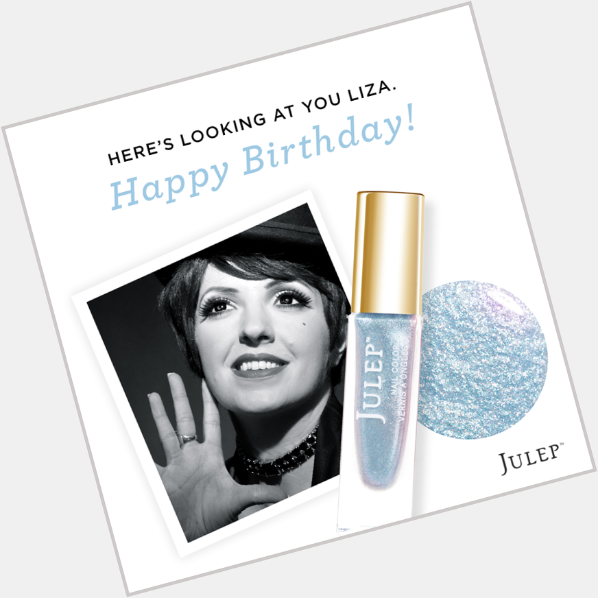 Happy birthday to Liza Minnelli! She\s the perfect namesake for our newest birthstone polish:  