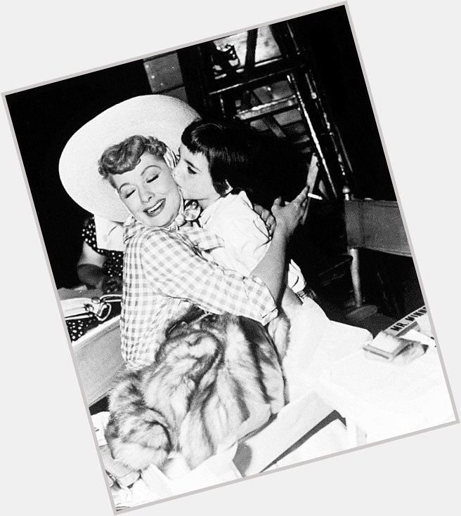 Happy belated birthday to Liza Minnelli, here she is with Lucille Ball on the set of The Long, Long Trailer 