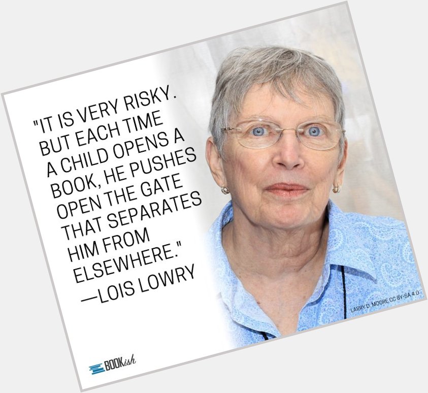 Happy Birthday to Lois Lowry!  image courtesy of:  