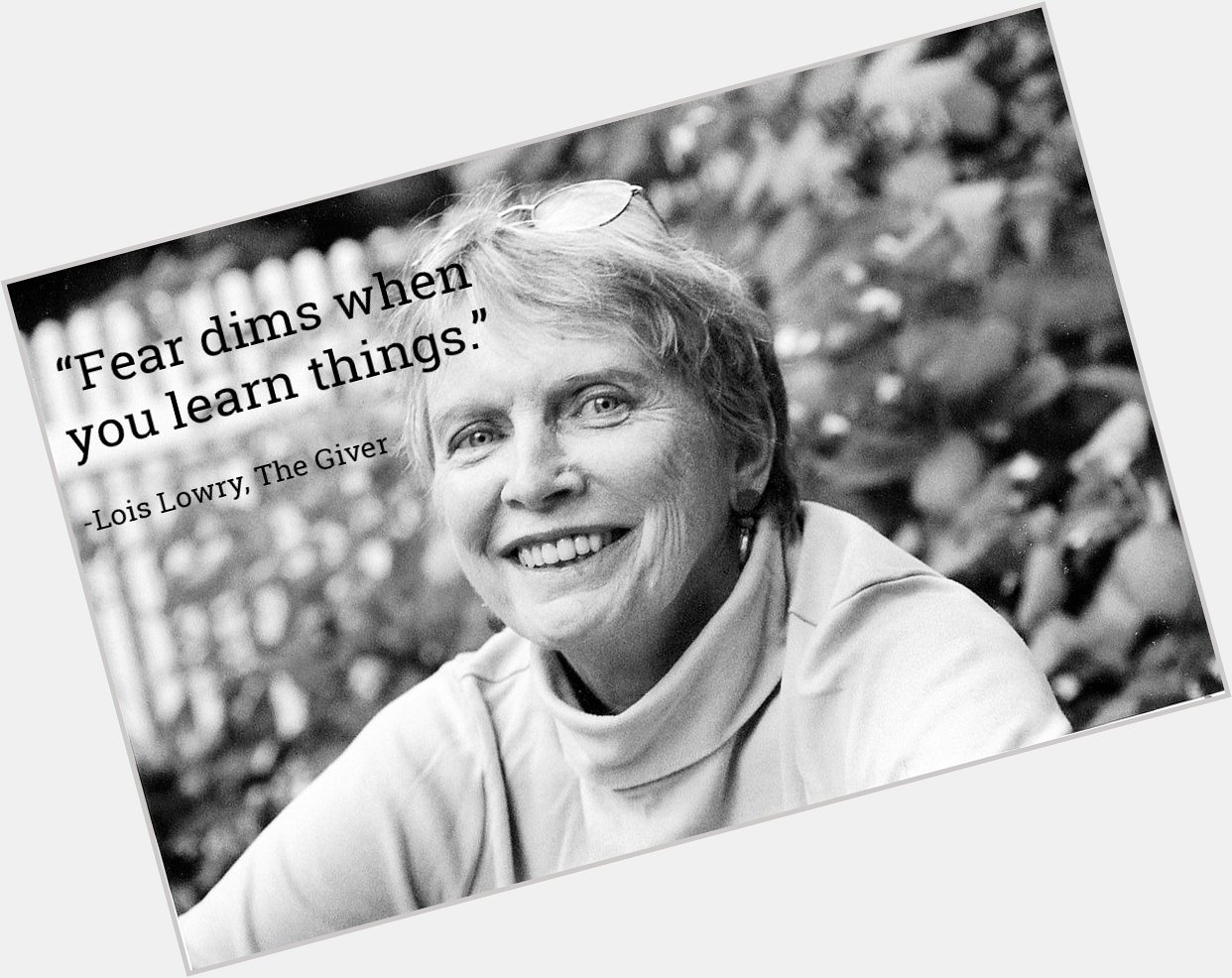 Happy Birthday Lois Lowry, brilliant author of \The Giver\ and more! 
