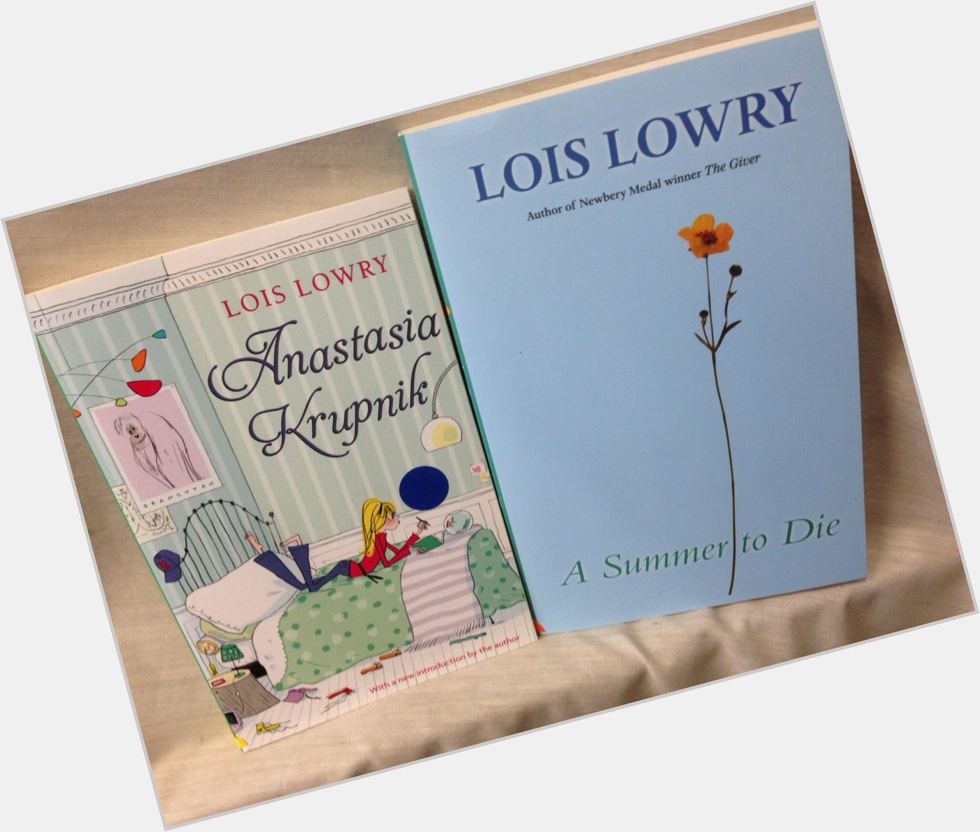 Happy Birthday Lois Lowry! Thank you for providing many happy hours of reading! 