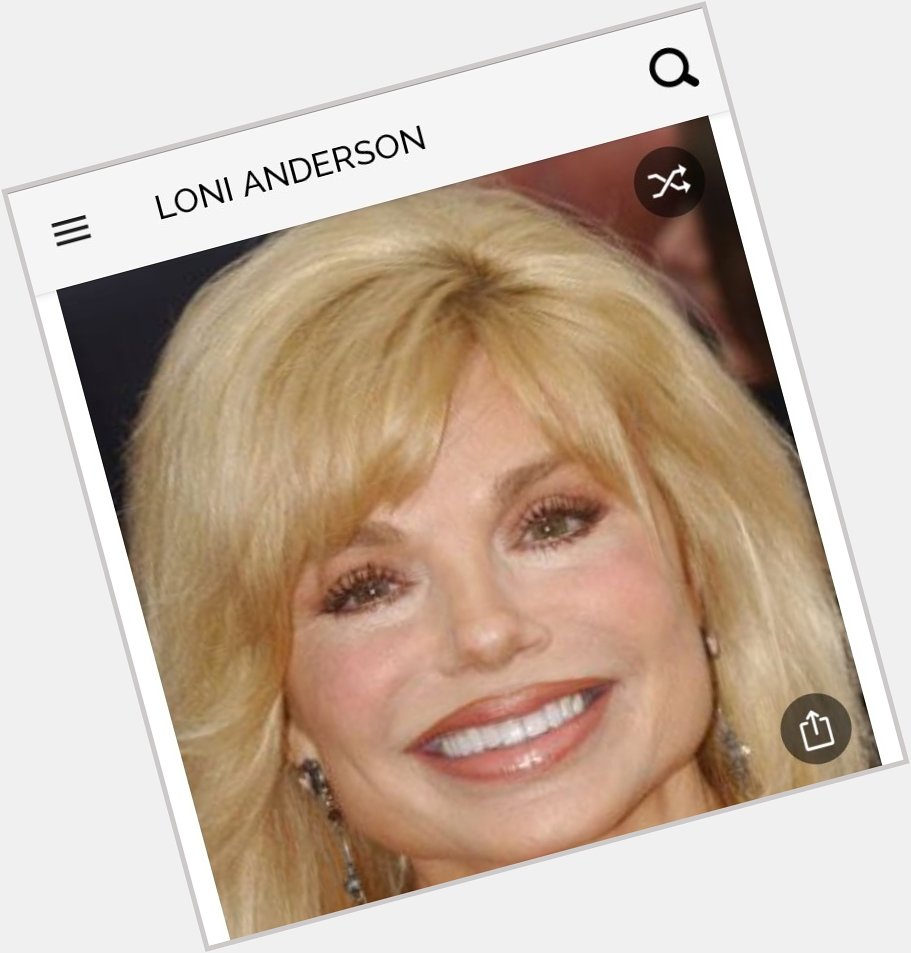 Happy birthday to this iconic actress who needs little introduction.  Happy birthday to Loni Anderson 