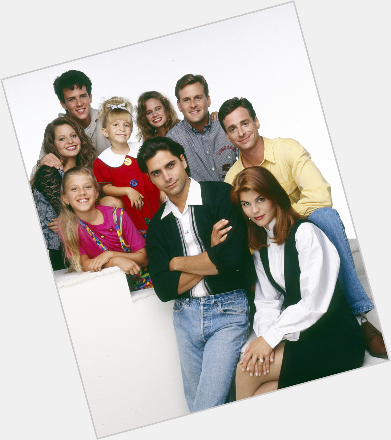 Happy birthday to Lori Loughlin, seen here with the cast of  