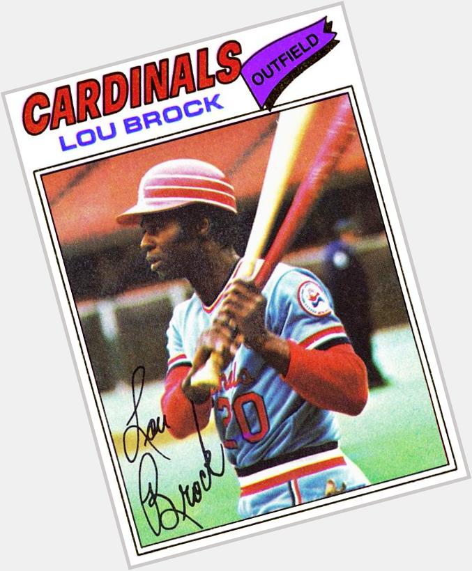 Happy 76th Birthday Lou Brock ~ HOF & stolen base legend ~ Love that faux-pillbox on his \76 helmet! 
