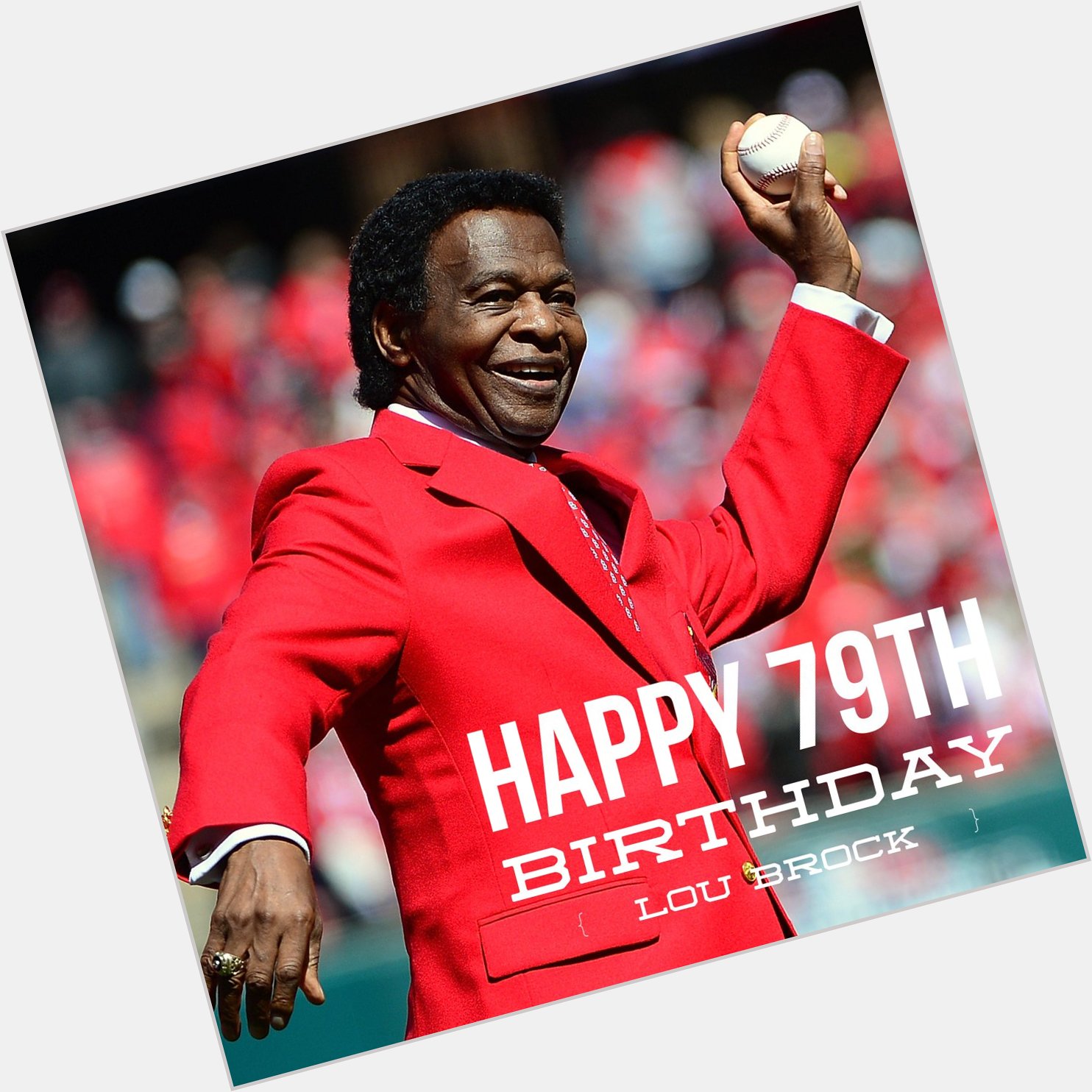 We\re still thanking the Cubs for gifting Lou Brock to us Have a happy birthday, Lou  