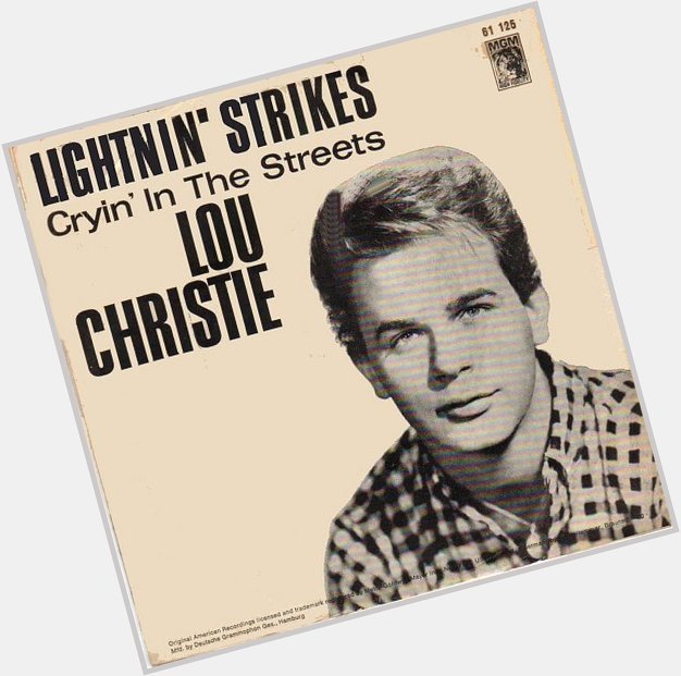 Happy 74th birthday singer Lou Christie 
