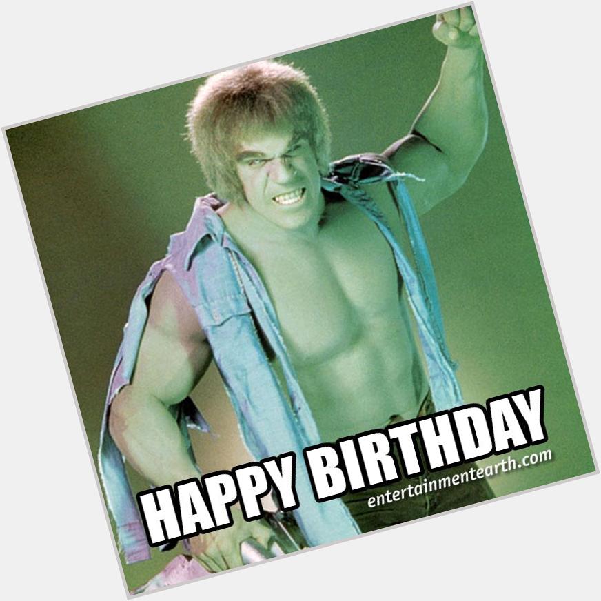 Happy 63rd Birthday to Lou Ferrigno of Hulk! Shop Collectibles:  