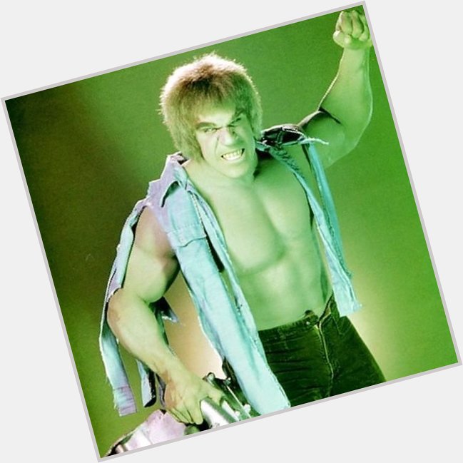 Happy Birthday to Lou Ferrigno who turns 69 today!  Pictured here as The Incredible Hulk. 