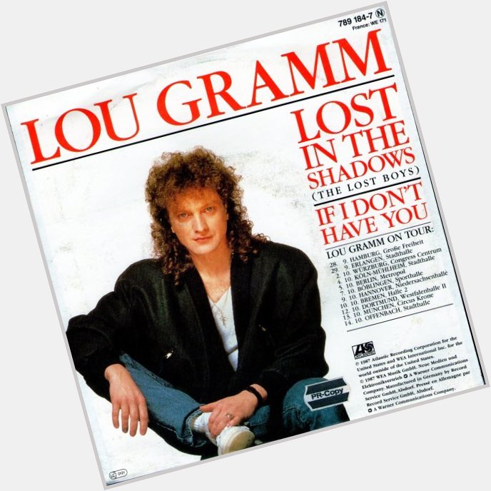 Happy 70th Birthday to Lou Gramm! 