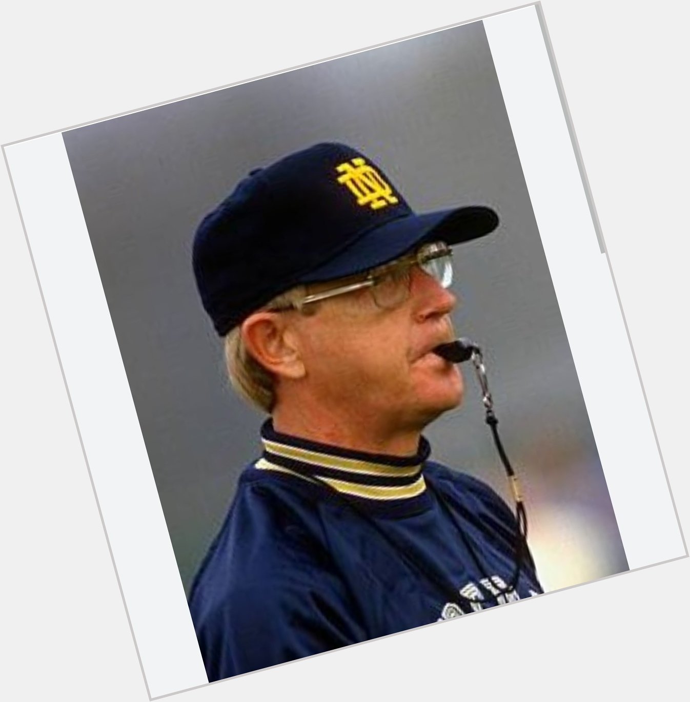 Happy Birthday Lou Holtz. We\re Notre Dame and you ain\t 