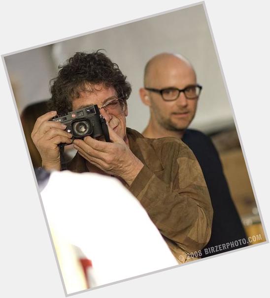 Happy Birthday today\s über-cool celebrity with an über-cool camera: LOU REED (with his Leica... and Moby) 