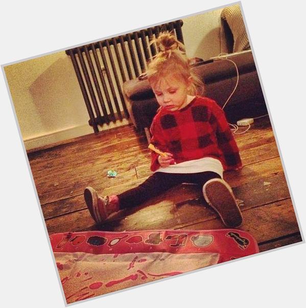 Can\t believe this little girl is 4 today!! The adorable daughter of Lou Teasdale(1D\s hair stylist)! Happy Bday Lux! 