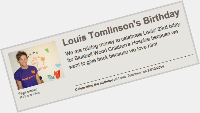 . LOOK WE DID IT !! HAPPY (IN ADVANCE) BIRTHDAY LOUIS!! I HOPE THIS MAKES YOU HAPPY AND I LOVE YOU !! 
