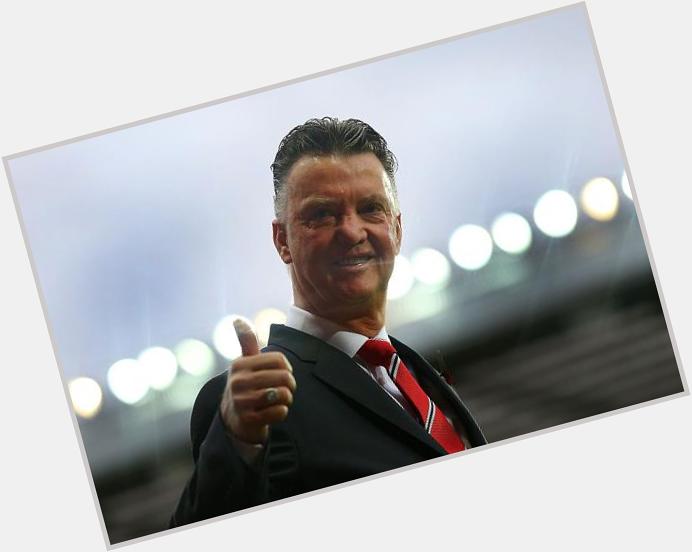 Happy birthday, Louis van Gaal (and his red and white army)! 