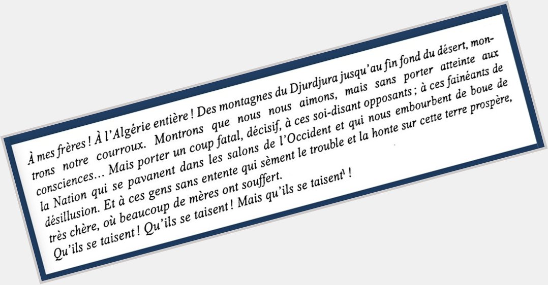 Le message de  Lounes MATOUB aux algerien(ne)s.
Happy birthday Hirak  
