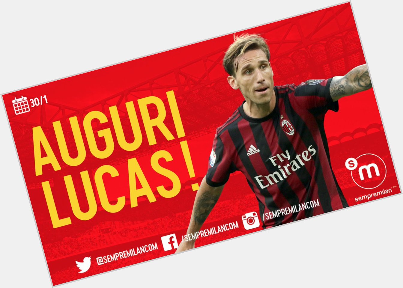 Happy 32nd birthday to midfielder Lucas Biglia!     