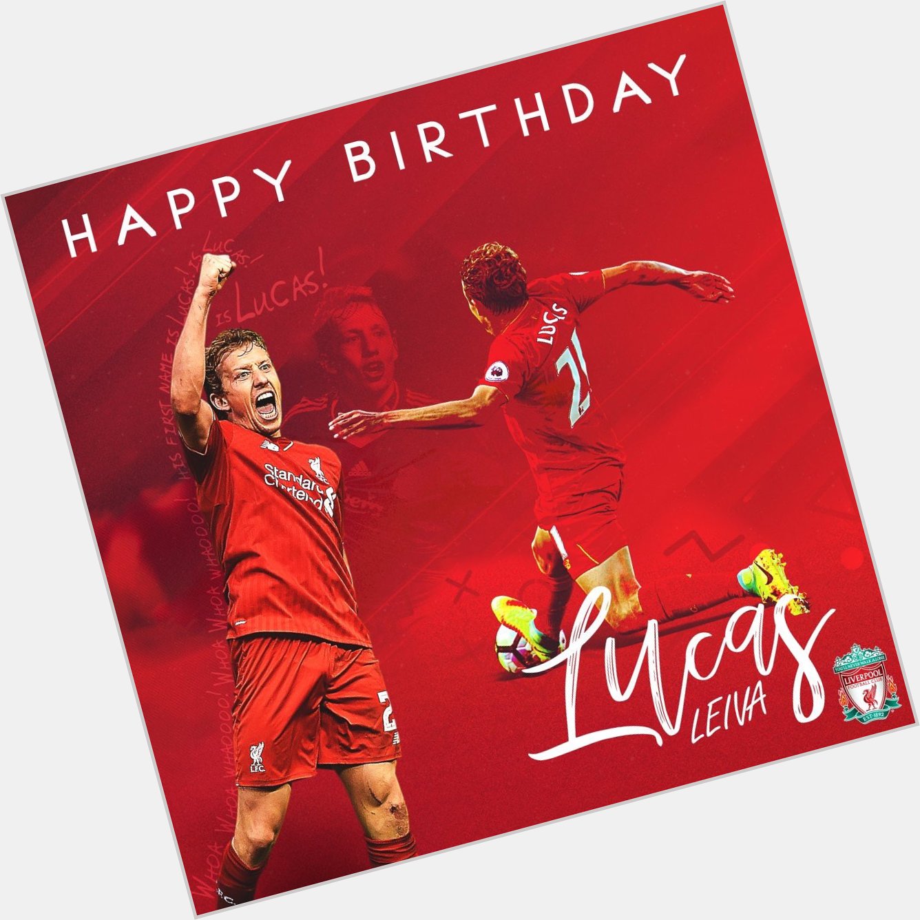 Happy Birthday Lucas Leiva miss you playing for Liverpool YNWA    