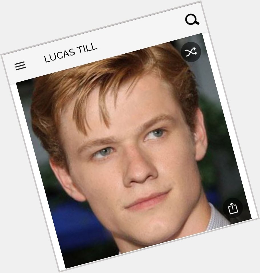 Happy birthday to this great actor.  Happy birthday to Lucas Till 