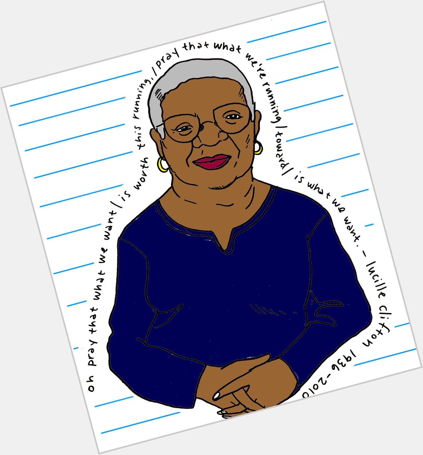 Happy Birthday to one of my favorite poets, Lucille Clifton! 
