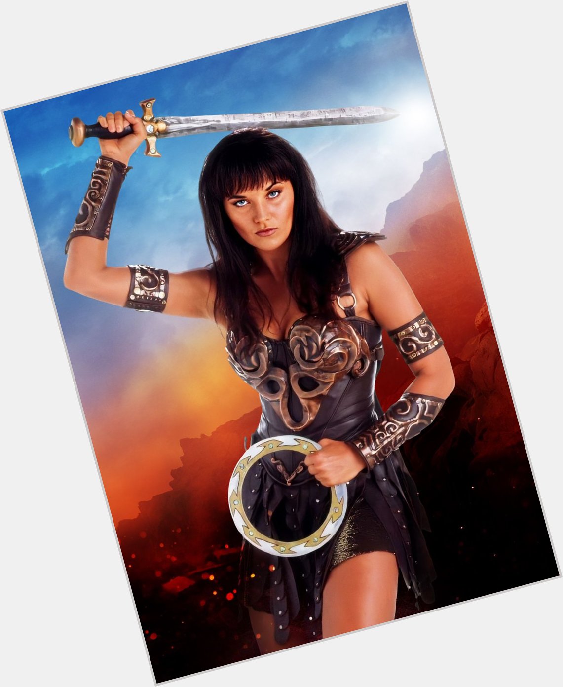 Happy Birthday to  Actress - Lucy Lawless Who is 54yo today!
(1995 playing Xena - below) 