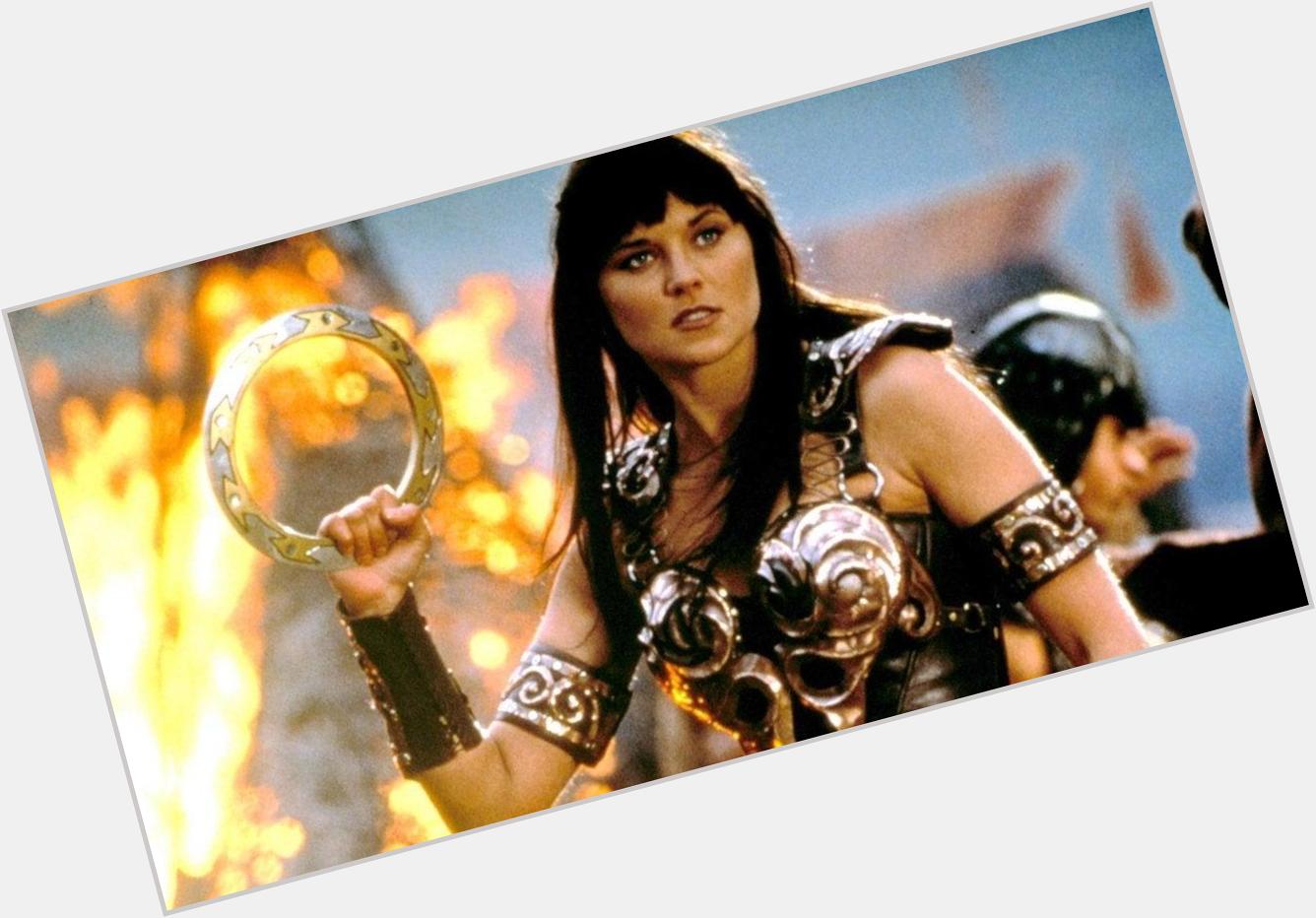 Happy Birthday, Lucy Lawless is 54.  
\"Xena: Warrior Princess\". 

 