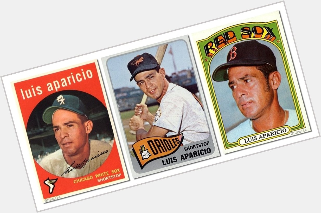 My 1st favorite not on the Yankees player MT Happy 83rd Birthday Luis Aparicio! All-time great shortstop. 