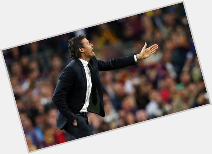 Happy birthday to Luis Enrique. The Barcelona boss turns 45 today. 

Win rate this season: 85% 