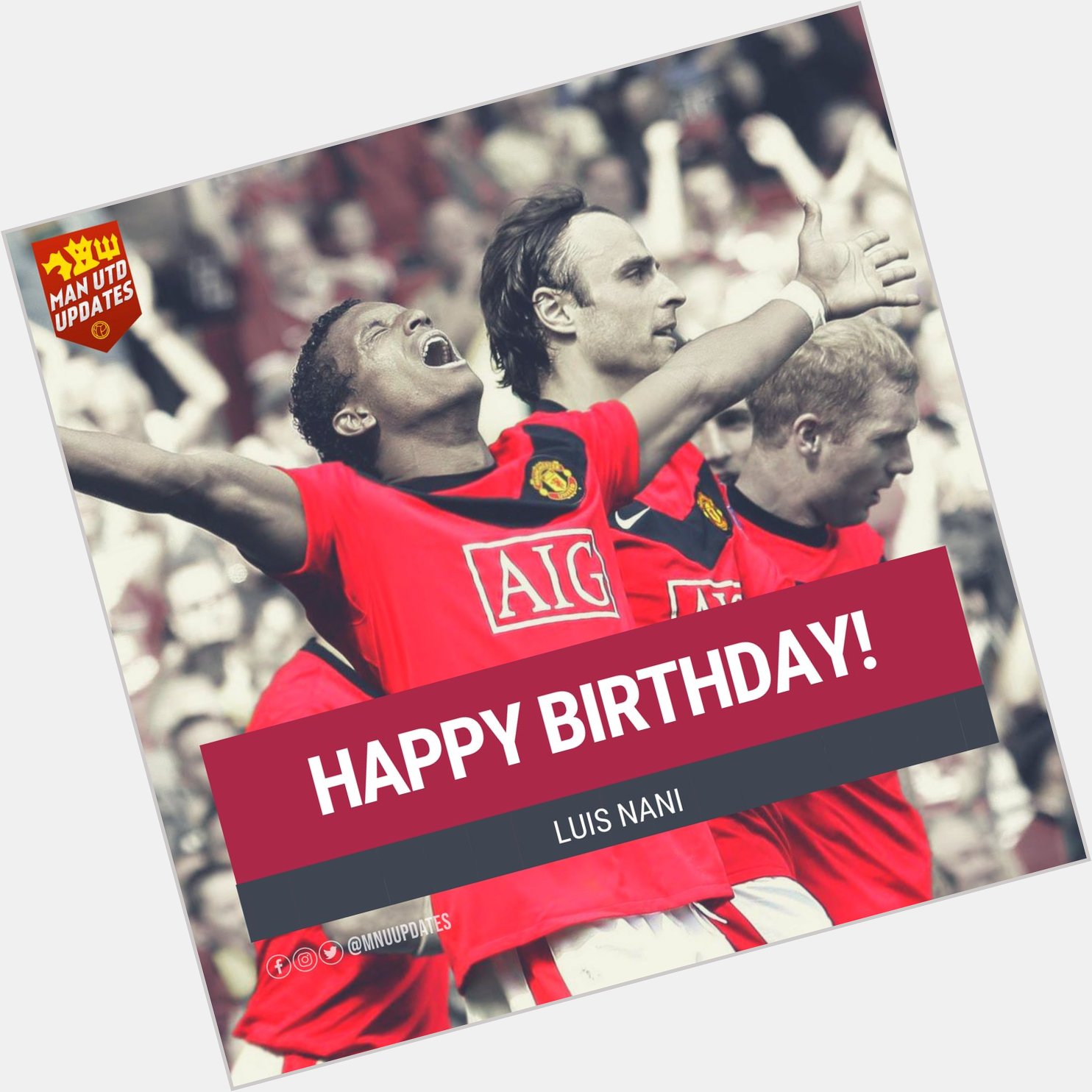 Happy Birthday to former Manchester United winger Luis Nani who celebrates his 33rd birthday!   