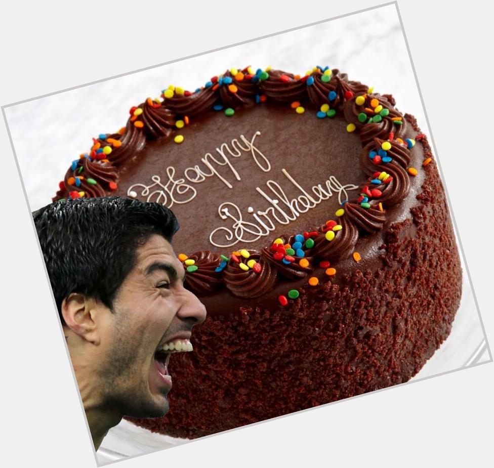 Happy Birthday, Luis Suarez, 28. Here\s something you ARE allowed to sink your teeth into... 