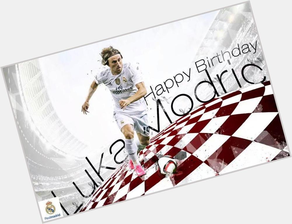 Happy 30th Birthday to Real Madrid and Croatia National Team Magician, Luka Modri !!    
