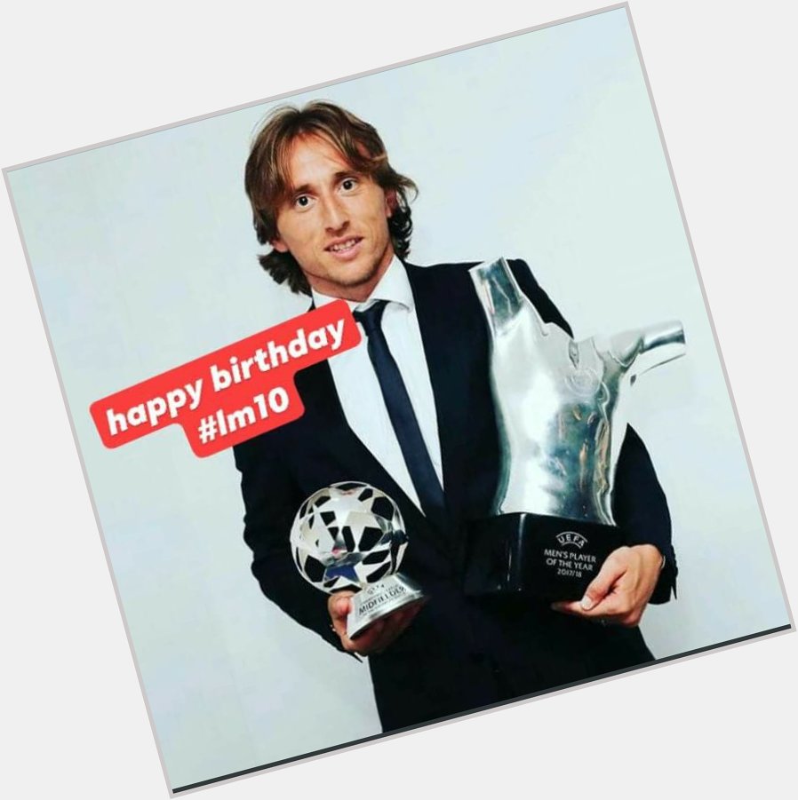 Happy Birthday to the greatest midfielder in the world, Luka Modric  