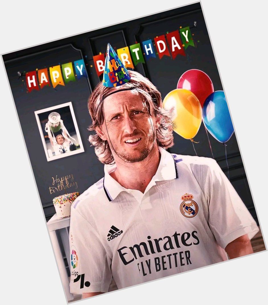  Happy birthday to the legend Luka modric the legend of real Madrid         