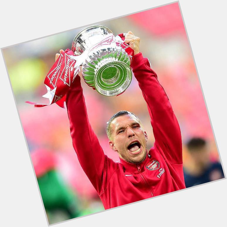\" Happy Birthday to Arsenal striker Lukas Podolski who turn 30 today! 