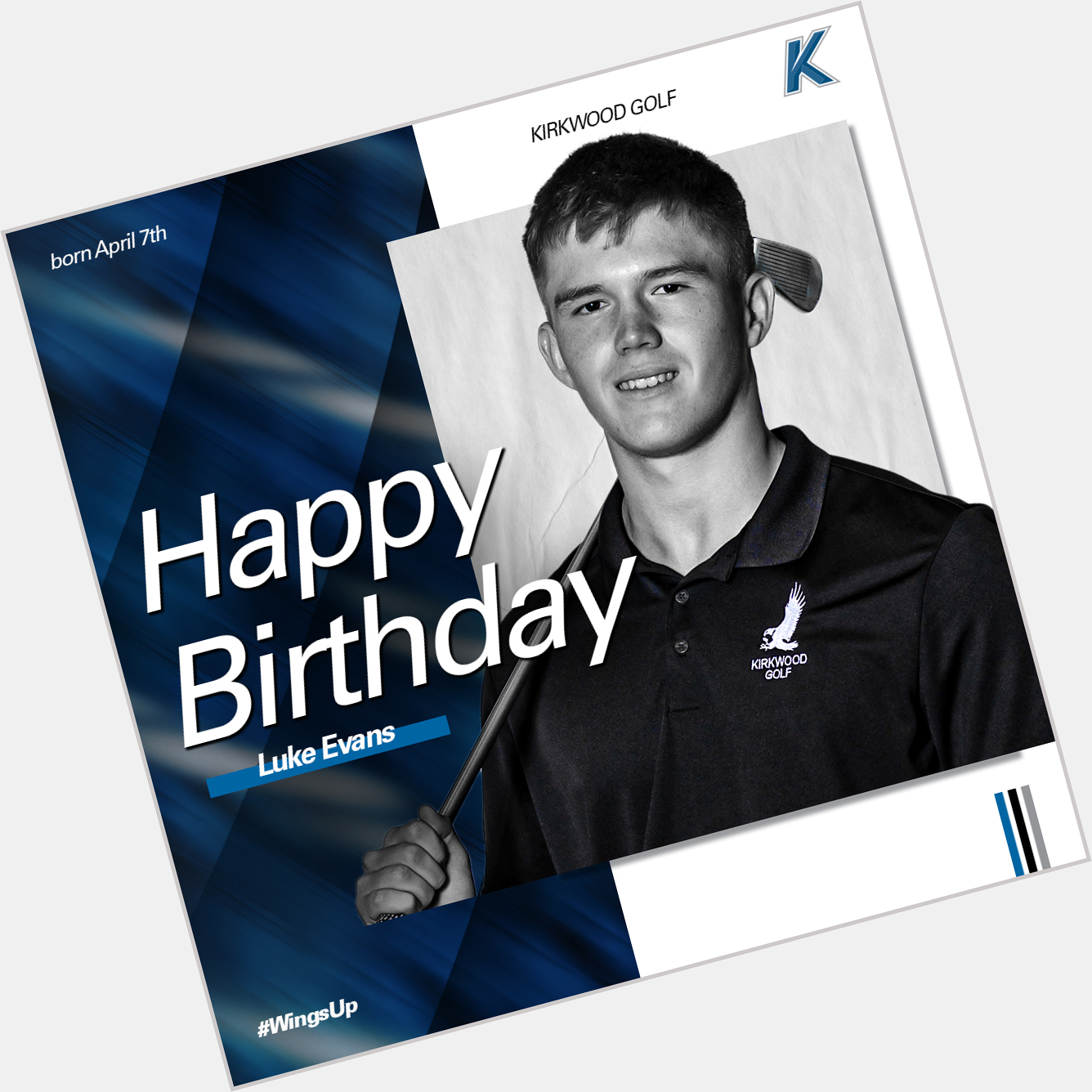 Happy Birthday to student-athlete, Luke Evans!   