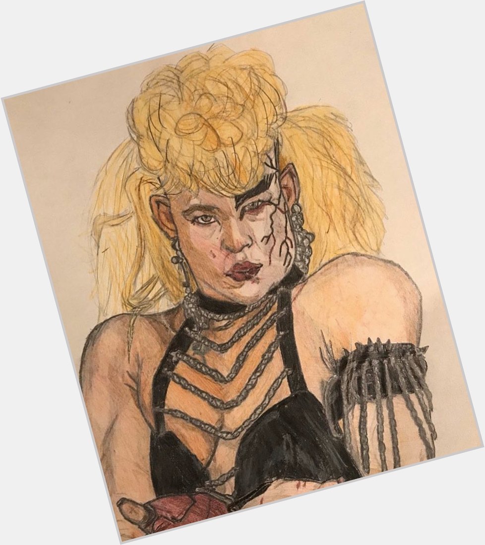Happy Birthday to the late, great Luna Vachon. Here s a drawing I did of her 25 years ago. 