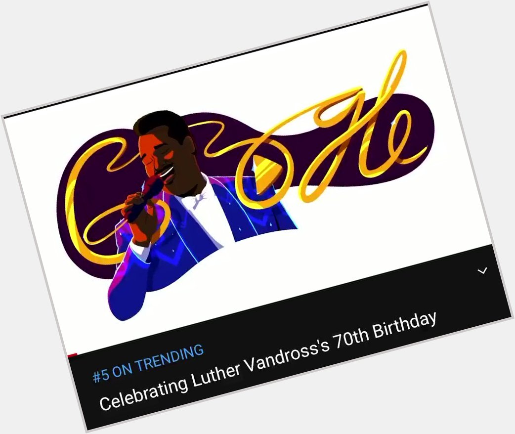 Happy Birthday to Luther Vandross and BB King! did a cute doodle and video tribute. 