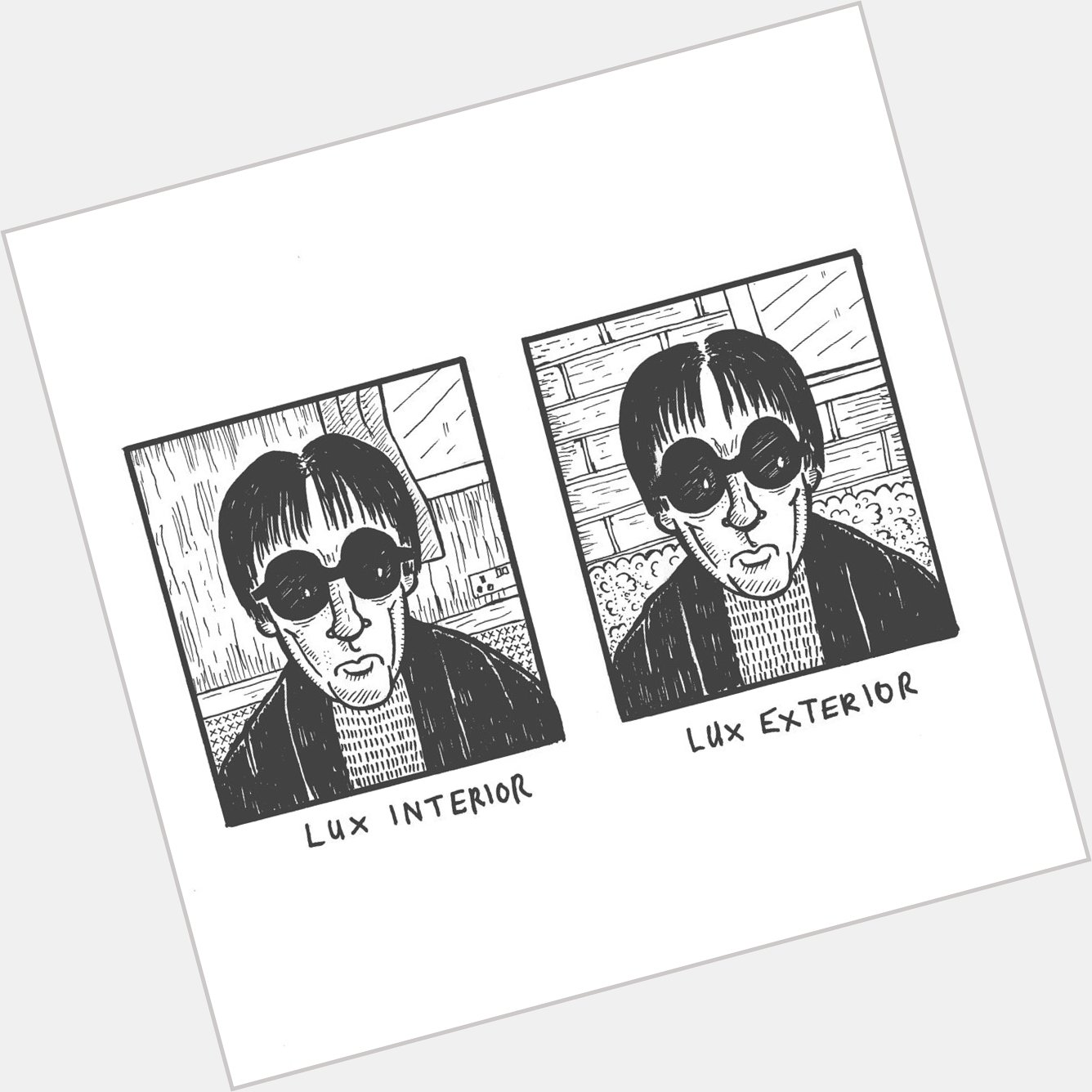 Made this silly comic. Happy birthday, Lux Interior 