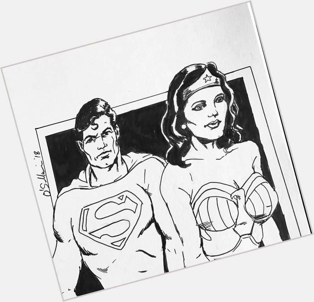 Happy birthday Lynda Carter! Not a new drawing but not a bad one either.   