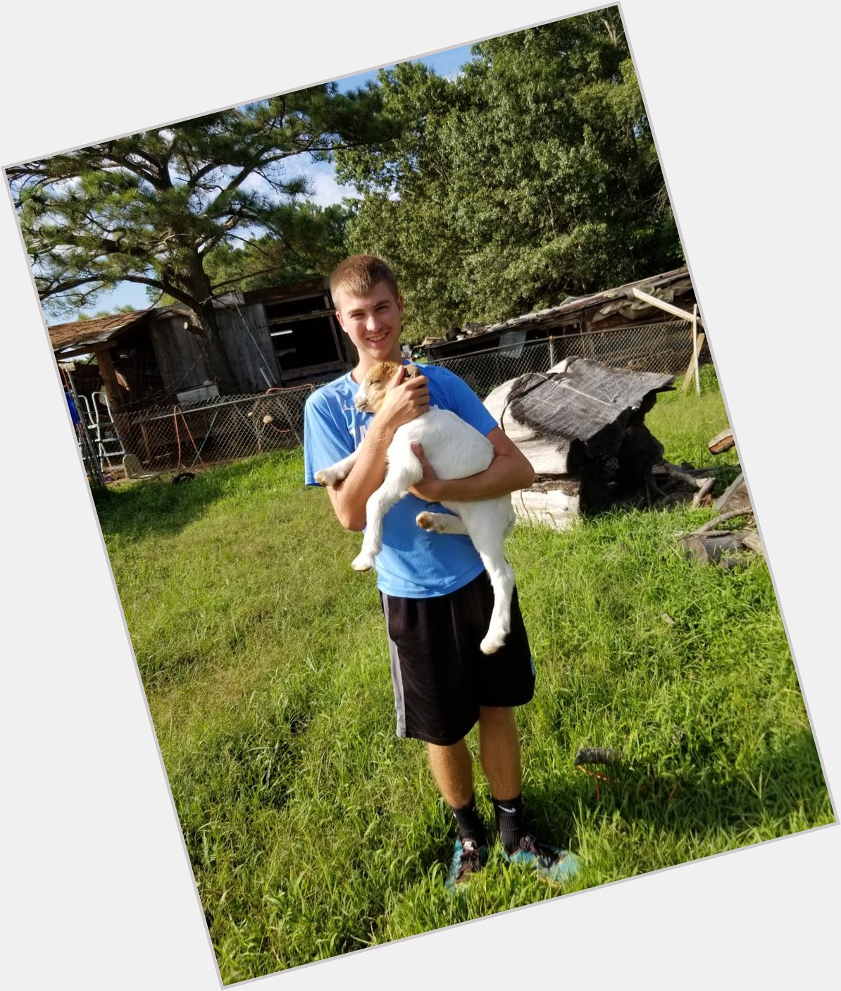 Happy Birthday from me and my goat (who I named Mack Brown )!!   