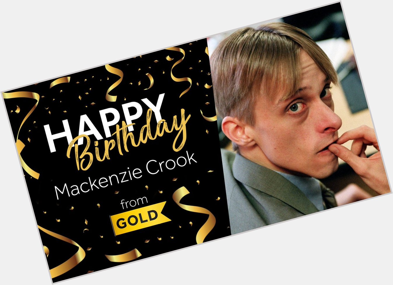 Oh how we miss Gareth in Happy Birthday Mackenzie Crook! 