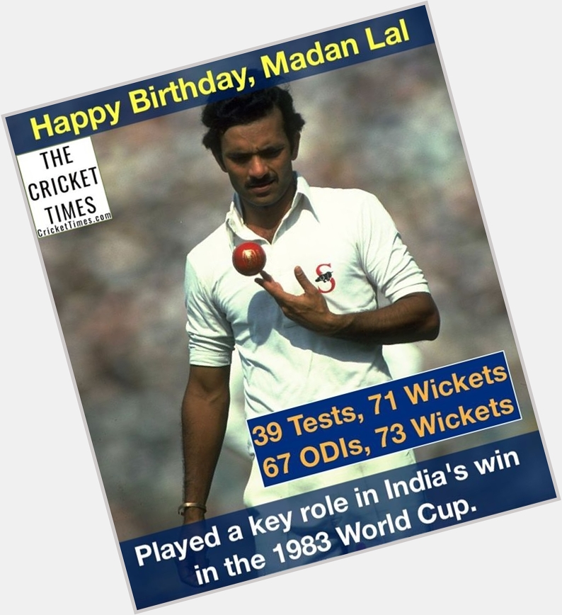 Happy Birthday, Madan Lal 