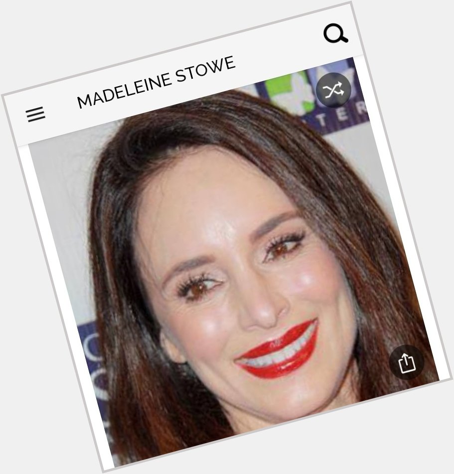 Happy birthday to this great actress.  Happy birthday to Madeleine Stowe 