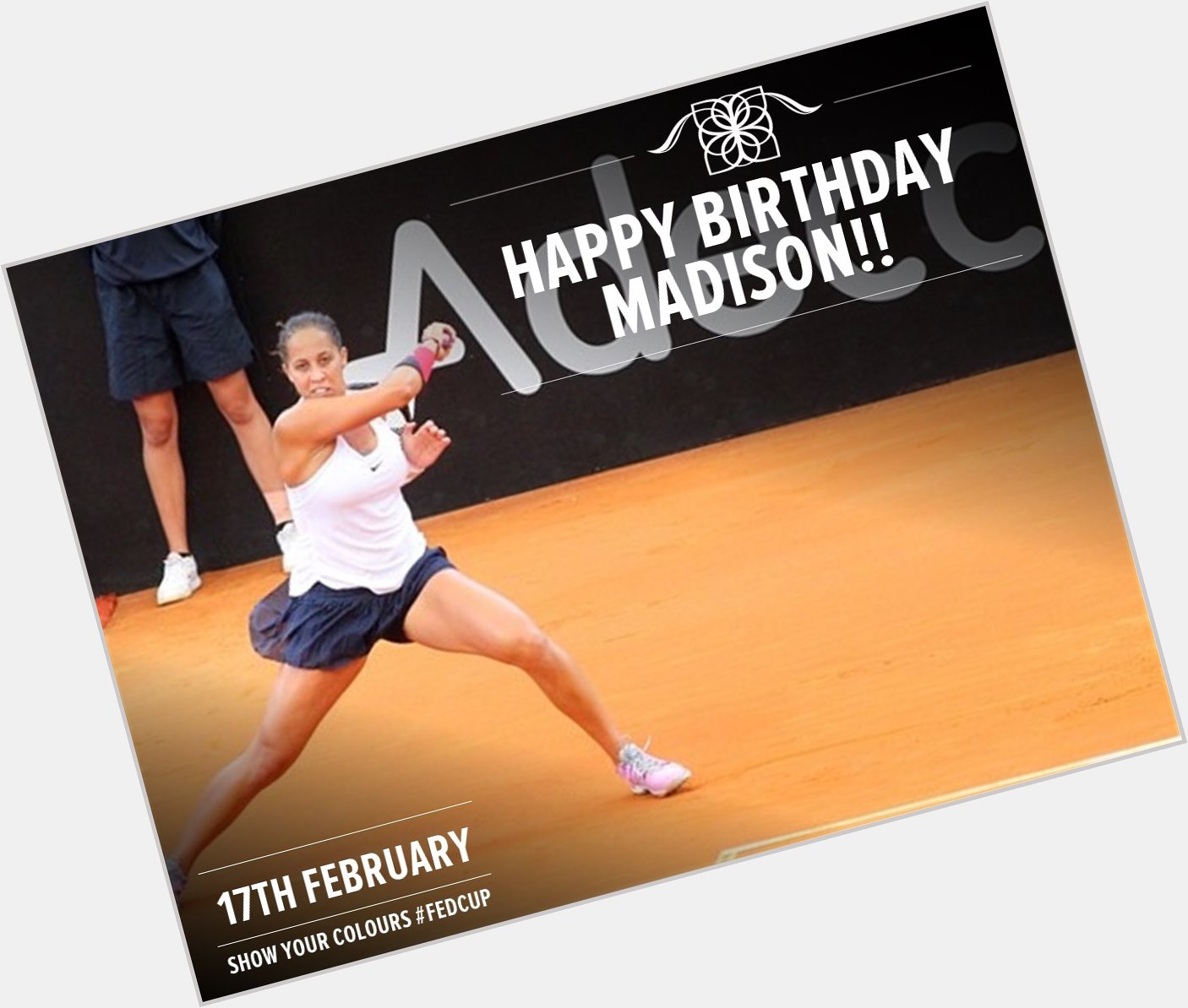 Via: FedCup: Happy Birthday to Madison_Keys who has a 3-3 win-loss record through 3 ties for  