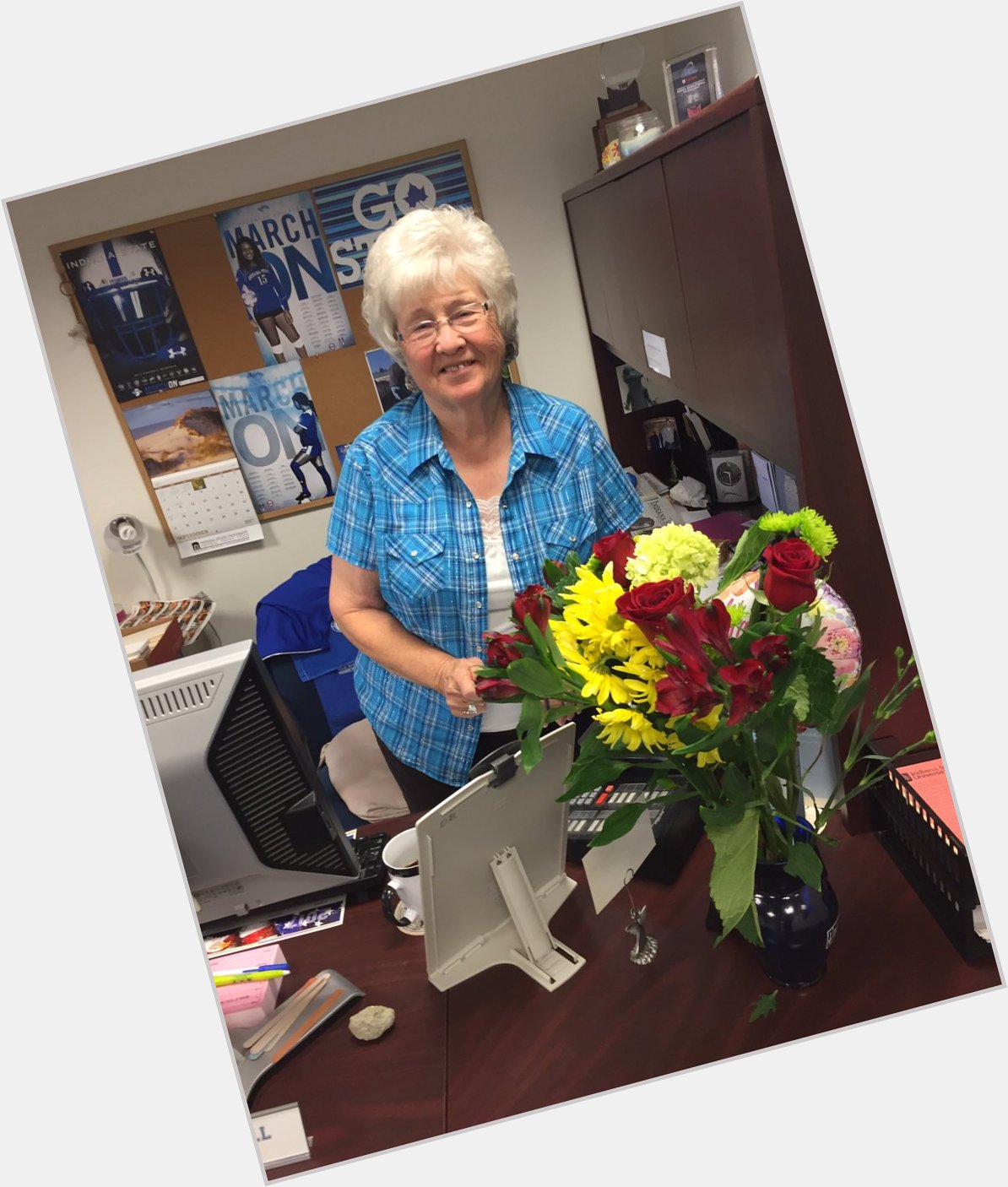 75 years young today!  Happy Birthday to Sycamore team Grandma, Madonna \"Donna\" Bell. 