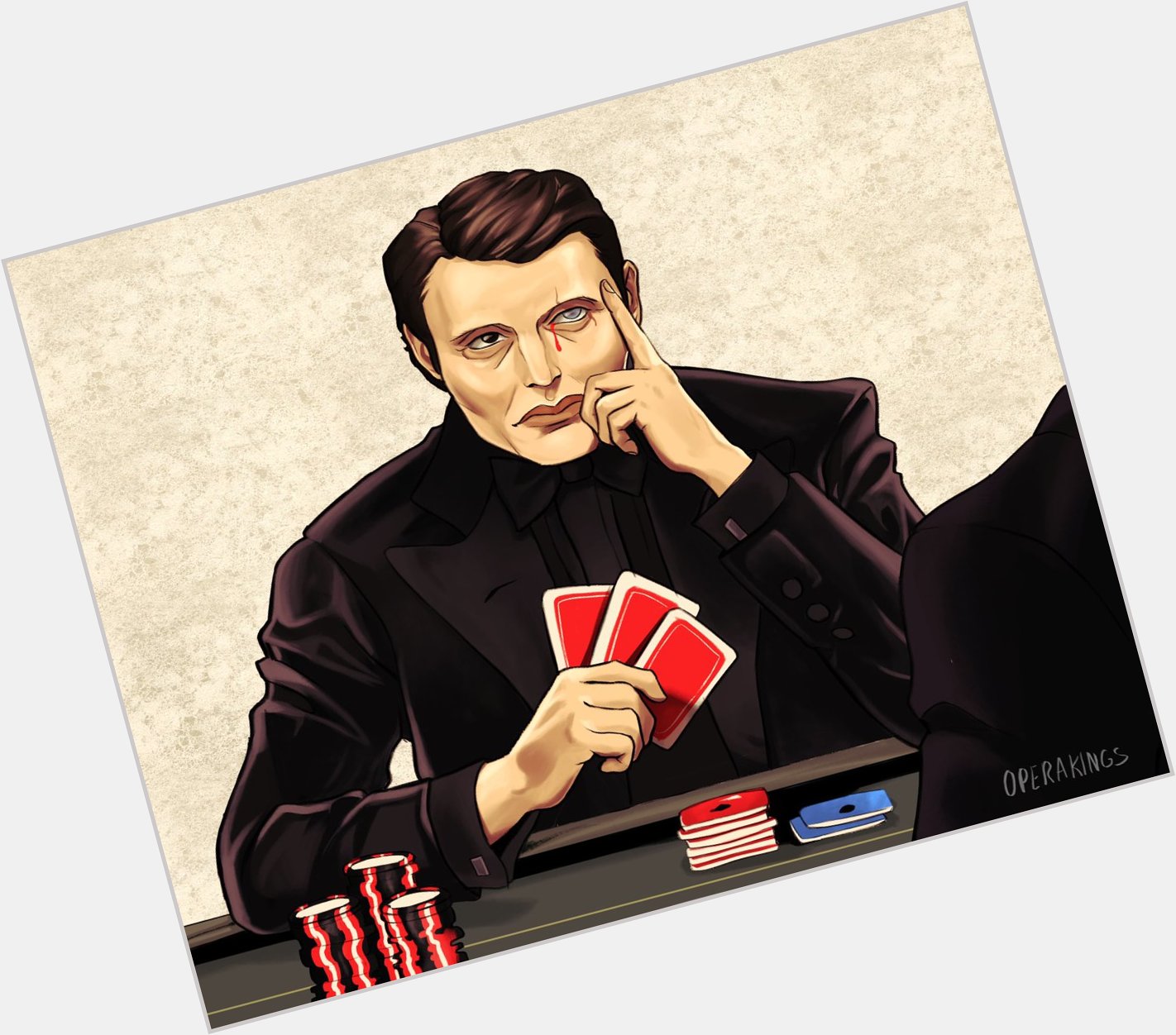 Happy birthday mads mikkelsen! [tosses you a le chiffre]   