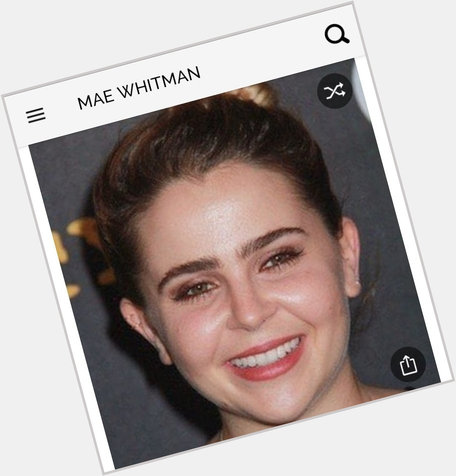 Happy birthday to this great actress.  Happy birthday to Mae Whitman 